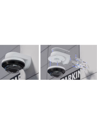 Ubiquiti UACC-AI-MS-4-AM-W - UniFi Enterprise AI Multi Sensor 4 Camera Arm Mount, biela