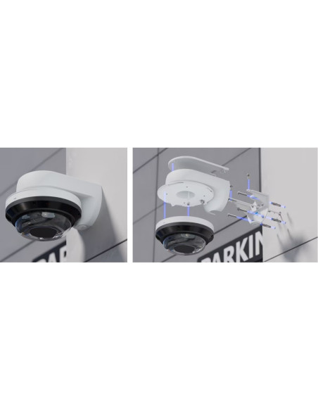 Ubiquiti UACC-AI-MS-4-AM-W - UniFi Enterprise AI Multi Sensor 4 Camera Arm Mount, biela