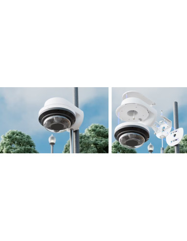 Ubiquiti UACC-AI-MS-4-AM-W - UniFi Enterprise AI Multi Sensor 4 Camera Arm Mount, biela