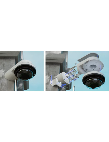 Ubiquiti UACC-AI-MS-4-AM-W - UniFi Enterprise AI Multi Sensor 4 Camera Arm Mount, biela