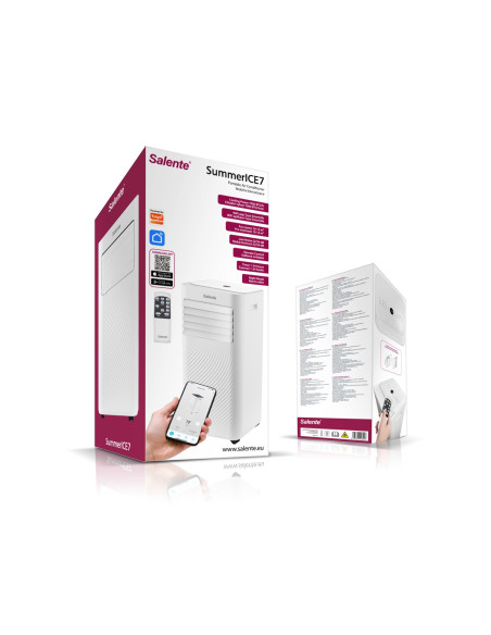 Salente SummerICE7, múdra mobilná klimatizácia, 7000 BTU, WiFi + Bluetooth, diaľk. ovl.