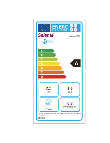 Salente SummerICE7, múdra mobilná klimatizácia, 7000 BTU, WiFi + Bluetooth, diaľk. ovl.