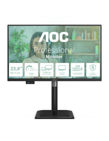AOC/24P4CV/23,8"/IPS/FHD/120Hz/4ms/Čierna/5R