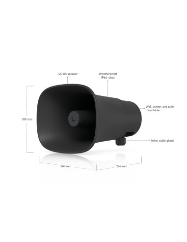 Ubiquiti UP-AI-Horn-Speaker-B - UniFi Protect AI Horn Speaker, čierna