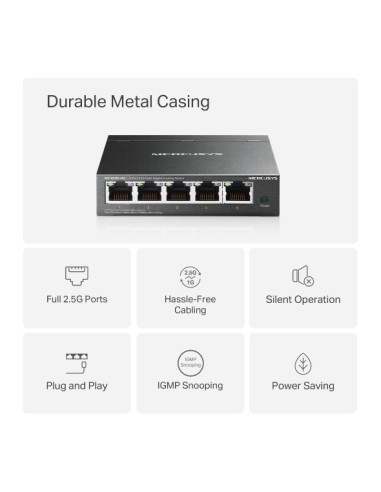 Mercusys MS105GS-M2 5x2.5G Desktop switch