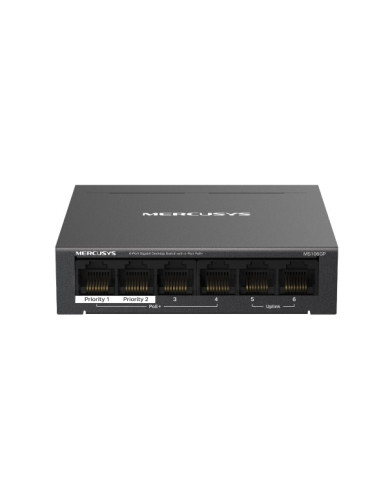 Mercusys MS106GP 6xGb desktop switch 4xPoE+