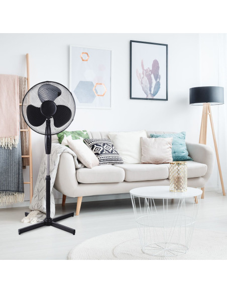 Platinet PSF1616B stojanový ventilátor 40 cm, oscilácia, čierna