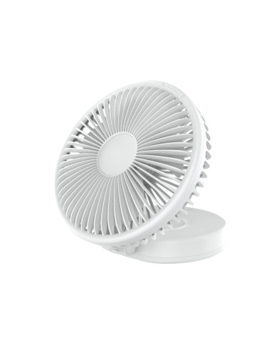 Platinet PRDF0396 skladací stolný ventilátor 19 cm, akumulátor 2400 mAh, biela