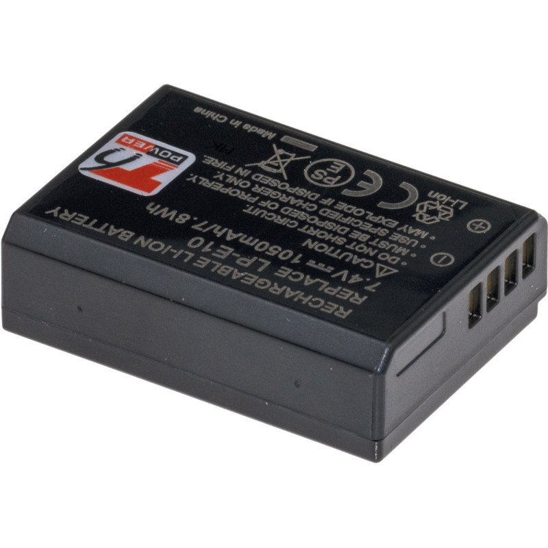 Batéria T6 power Canon LP-E10, 1050mAh, 7,8Wh, čierna