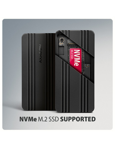 AXAGON EEM2-40G, USB-C 40Gbps externý box pre M.2 NVMe SSD, zosilnený hliník