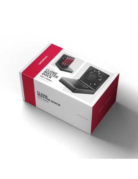 AXAGON ADSA-M2C44, USB4 dokovacia stanica pre 4× M.2 NVMe SSD s funkciou klonovania