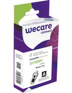 WECARE ARMOR páska kompatibilná s DYMO S0720910, White/Black, 19MM*7M