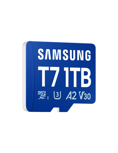Samsung T7/Micro SDXC/1TB/UHS-I U3 / Class 10/Modrá