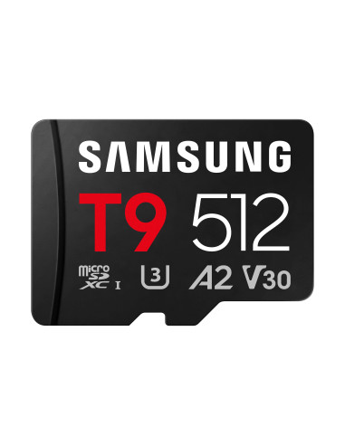 Samsung T9/Micro SDXC/512GB/UHS-I U3 / Class 10/+ Adaptér/Čierna