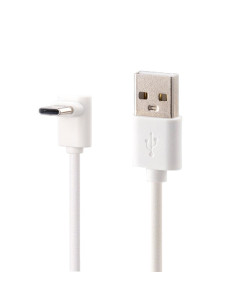 PremiumCord USB C-USB A, zahnutý, biely, 2m