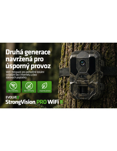 EVOLVEO StrongVision PRO WiFi II, fotopasca & bezpečnostná kamera, 10.000mAh