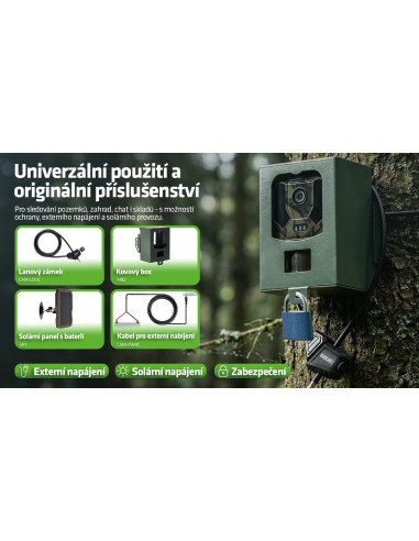 EVOLVEO StrongVision PRO WiFi II, fotopasca & bezpečnostná kamera, 10.000mAh