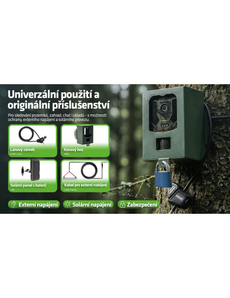EVOLVEO StrongVision PRO WiFi II, fotopasca & bezpečnostná kamera, 10.000mAh