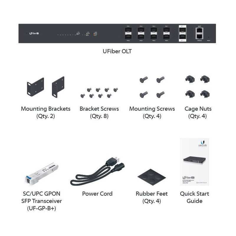 Ubiquiti UF-OLT - U Fiber OLT, 8x GPON