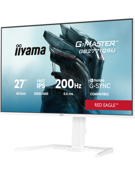 iiyama G-Master/GB2771QSU-W1/27"/IPS/QHD/200Hz/0,5ms/Biela/3R
