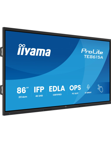86" iiyama TE8615A-B2AG: IPS, 4K, EDLÁ, NFC