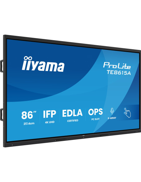 86" iiyama TE8615A-B2AG: IPS, 4K, EDLÁ, NFC