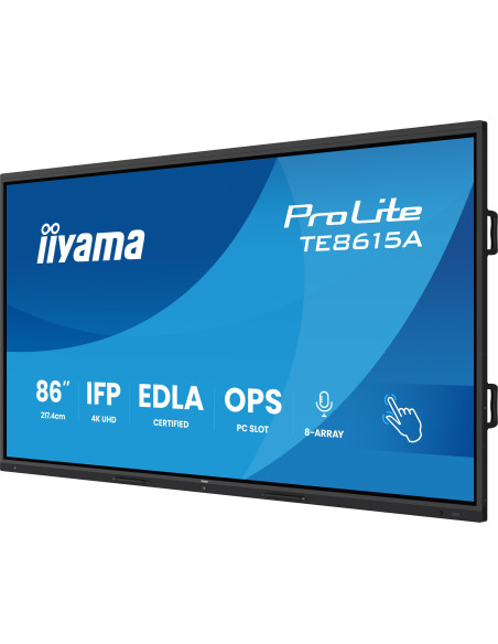 86" iiyama TE8615A-B2AG: IPS, 4K, EDLÁ, NFC
