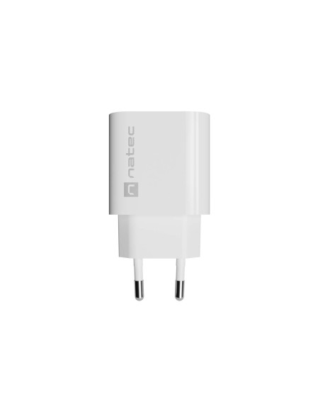 Univerzálna nabíjačka Natec RIBERA 20W, 1X USB-C, biela