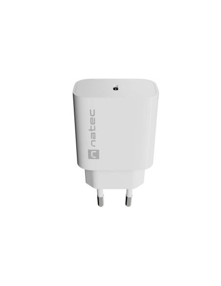 Univerzálna nabíjačka Natec RIBERA 20W, 1X USB-C, biela