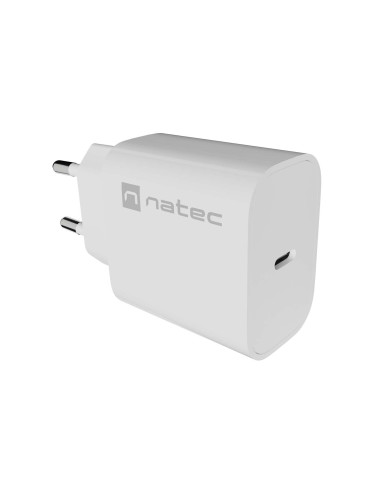 Univerzálna nabíjačka Natec RIBERA 20W, 1X USB-C, biela