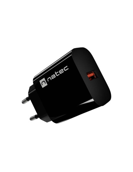 Univerzálna nabíjačka Natec RIBERA 18W, 1X USB-A, čierna