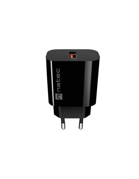 Univerzálna nabíjačka Natec RIBERA 18W, 1X USB-A, čierna
