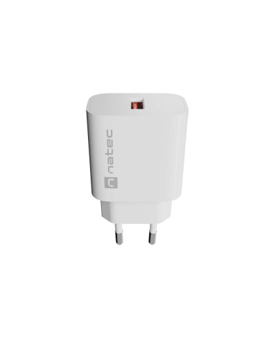 Univerzálna nabíjačka Natec RIBERA 18W, 1X USB-A, biela