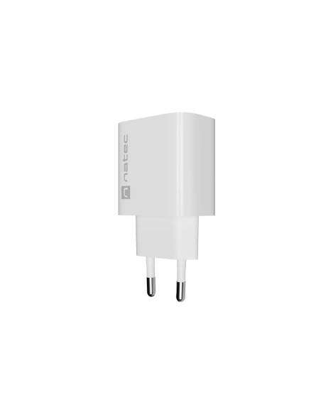 Univerzálna nabíjačka Natec RIBERA 18W, 1X USB-A, biela
