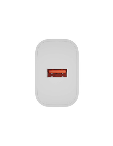 Univerzálna nabíjačka Natec RIBERA 18W, 1X USB-A, biela