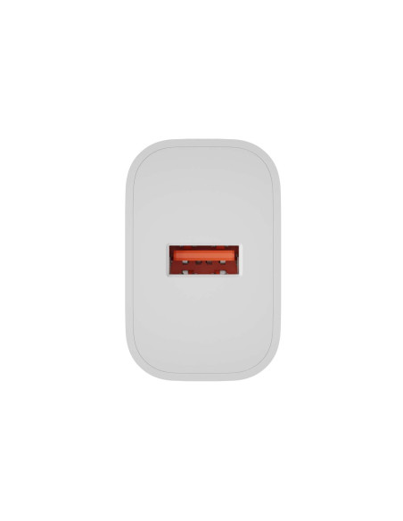 Univerzálna nabíjačka Natec RIBERA 18W, 1X USB-A, biela