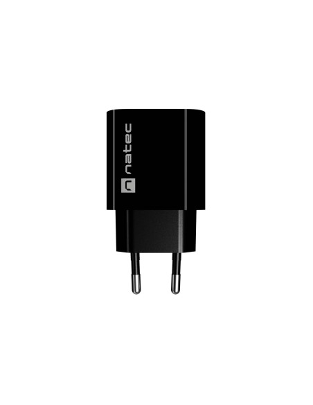 Univerzálna nabíjačka Natec RIBERA 20 W, 1X USB-A + 1X USB-C, čierna