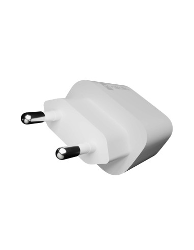 Univerzálna nabíjačka Natec RIBERA 20 W 1X USB-A + 1X USB-C, biela