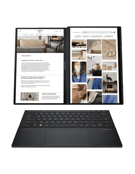 ASUS Zenbook Duo 14 OLED/UX8406CA-OLED067X/U7-255H/14"/2880x1800/T/32GB/1TB SSD/Arc 140T/W11P/Gray/2