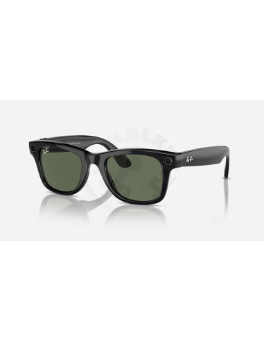 Meta Ray-Ban Gen1 Wayfarer - Matte Black/Clear to Graphite Green Transitions