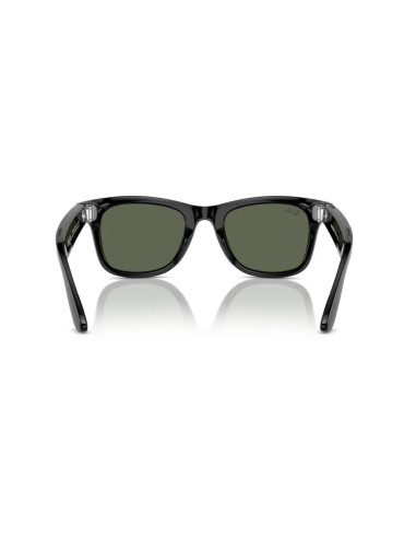 Meta Ray-Ban Gen1 Wayfarer, Shiny Black, G15 Green LARGE