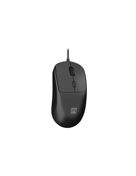 Natec laserová myš HAWK 2/Kancelárska/Laserová/2 400 DPI/Drôtové USB-A/Čierna