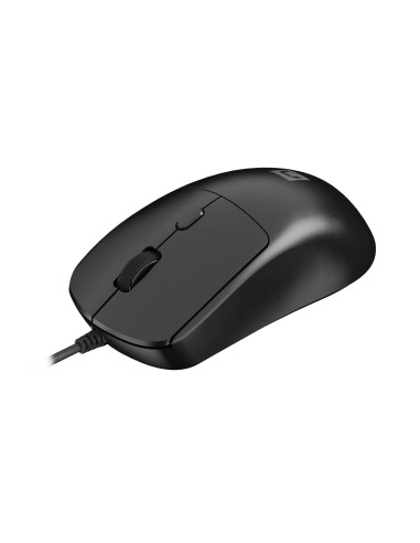 Natec laserová myš HAWK 2/Kancelárska/Laserová/2 400 DPI/Drôtové USB-A/Čierna