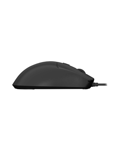 Natec laserová myš HAWK 2/Kancelárska/Laserová/2 400 DPI/Drôtové USB-A/Čierna