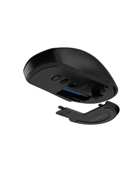 Laserová bezdrôtová myš Natec HAWK 2/Kancelárska/Laserová/3 200 DPI/Bezdrôtové USB/Čierna