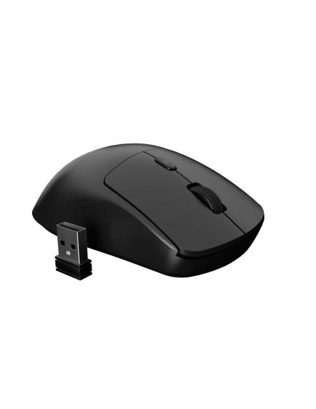 Laserová bezdrôtová myš Natec HAWK 2/Kancelárska/Laserová/3 200 DPI/Bezdrôtové USB/Čierna