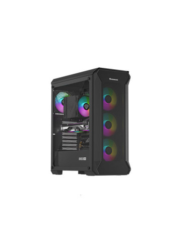 Počítačová skriňa Genesis IRID 505 ARGB V2/Midi Tower/Transpar./Čierna