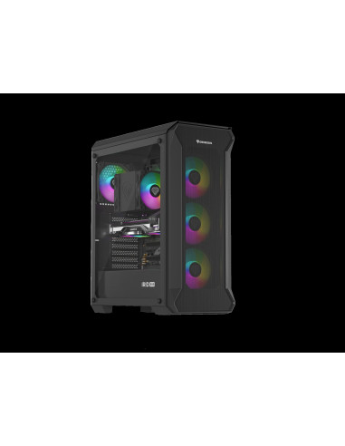 Počítačová skriňa Genesis IRID 505 ARGB V2/Midi Tower/Transpar./Čierna