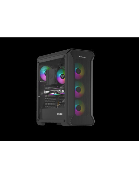 Počítačová skriňa Genesis IRID 505 ARGB V2/Midi Tower/Transpar./Čierna