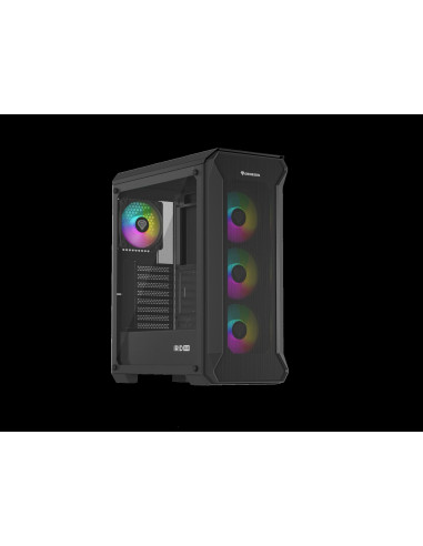 Počítačová skriňa Genesis IRID 505 ARGB V2/Midi Tower/Transpar./Čierna